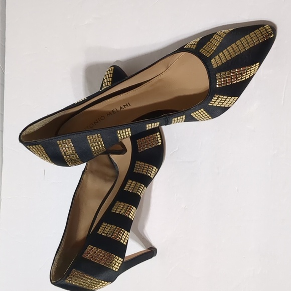 ANTONIO MELANI Vero Cuoio  heels shoes women 7.5 - Picture 5 of 12